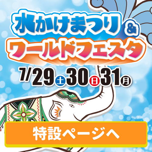 水かけまつり＆ワールドフェスタ