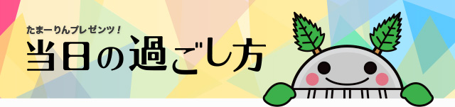 たまーりんプレゼンツ！当日の過ごし方