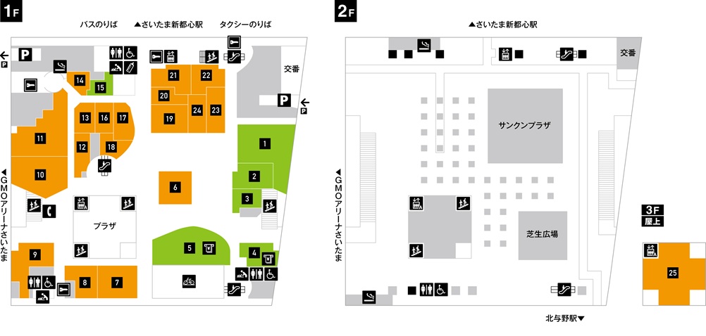 けやきひろば フロアマップ